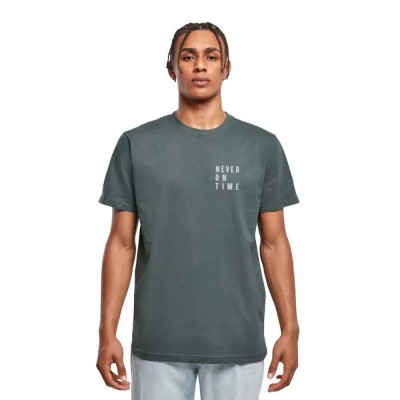 тениска,мъжки,тениски,miss,tee,never,on,time,short,sleeve,t,shirt,bottle,green,(grey)