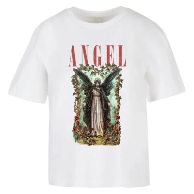 тениска,дамски,тениски,miss,tee,angel,short,sleeve,t,shirt,white,(multicolor)