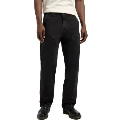 панталони,мъжки,панталони,lee,double,knee,carpenter,loose,fit,pants,no,break,(black)