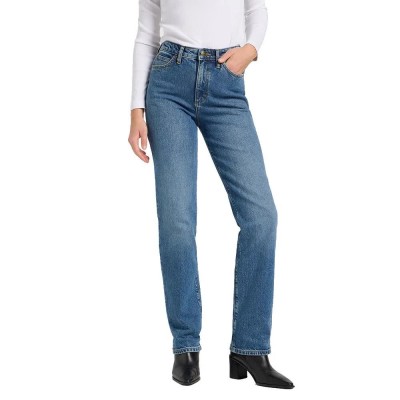 дънки,дамски,панталони,lee,june,regular,fit,jeans,rays,of,indigo,(blue)