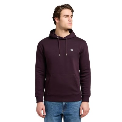 суичър,мъжки,пуловери,lee,plain,hoodie,deep,wine,(purple)
