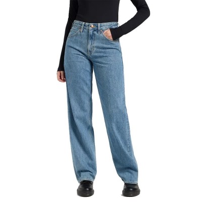 дънки,дамски,панталони,lee,rider,loose,fit,jeans,hidden,isle,(blue)