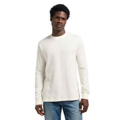 тениска,мъжки,тениски,lee,waffle,long,sleeve,t,shirt,ecru,(beige)