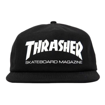 шапка,с,козирка,всички,шапки,thrasher,skate,mag,snapback,cap,black