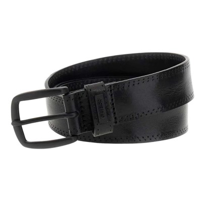 колан,колани,guess,m5gz12l0wc0,leather,belt,jet,black,a996,(black)