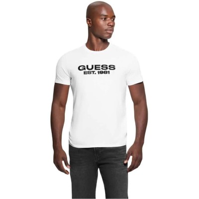 тениска,мъжки,тениски,guess,m5ri50k9rm1,short,sleeve,t,shirt,white