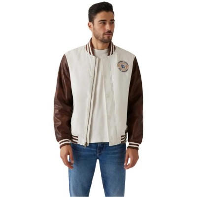 яке,мъжки,якета,guess,m5rl19wgu82,bomber,jacket,sand,vanilla,cream,b,(white)
