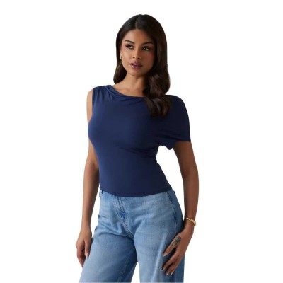 тениска,дамски,тениски,guess,w5gp46kacm2,short,sleeve,t,shirt,blackened,blue,(blue)