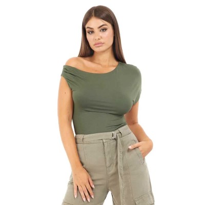 тениска,дамски,тениски,guess,w5gp46kacm2,short,sleeve,t,shirt,green,plant,(green)