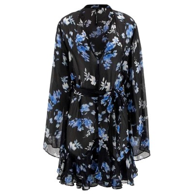 рокля,дамски,поли,и,рокли,guess,w5rk35wdw82,long,sleeve,dress,dizzy,bluebells,prin,(black)