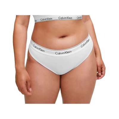 дамско,бельо,дамски,бикини,и,танкини,calvin,klein,modern,plus,size,thong,white