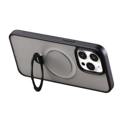 други,аксесоари,joyroom,jr,bp004,magnetic,protective,with,holder,iphone,15,phone,case,black,(black)