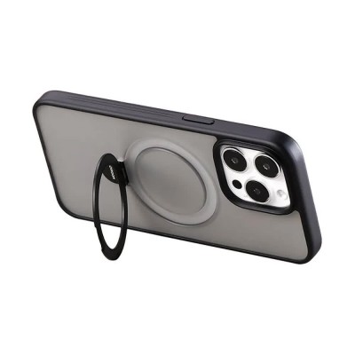 други,аксесоари,joyroom,magnetic,protective,with,holder,jr,bp004,iphone,15,pro,phone,case,black,(black)
