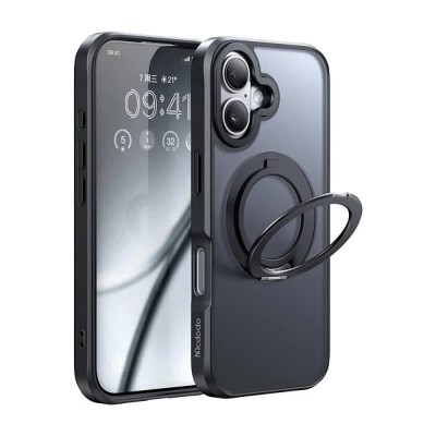 други,аксесоари,mcdodo,pc,4931,magsafe,iphone,16,plus,with,stand,phone,case,black,(black)