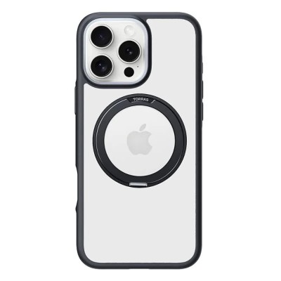 други,аксесоари,torras,ostand,r,fusion,iphone,16,pro,max,phone,case,white,(black)