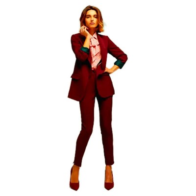 панталони,дамски,панталони,&,me,nancy,dress,pants,red,(garnet)
