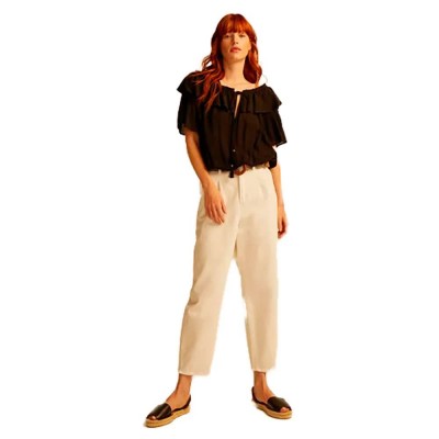 панталони,дамски,панталони,&,me,vedrana,pantalón,pants,beige,(white)