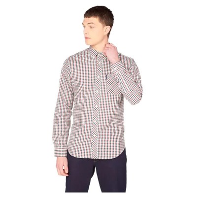 карирана,риза,мъжки,ризи,ben,sherman,signature,house,check,long,sleeve,shirt,multicolor,(red)