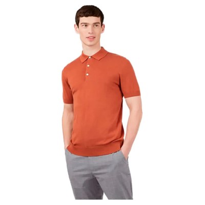 мъжки,блузи,с,яка,ben,sherman,signature,knitted,short,sleeve,polo,orange