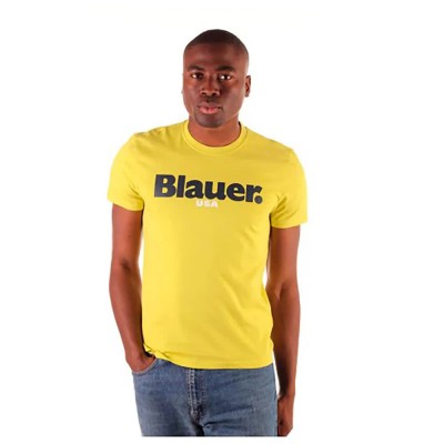 тениска,мъжки,тениски,blauer,21sbluh02128,004547,short,sleeve,t,shirt,yellow,(yellow)