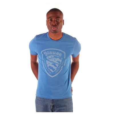 тениска,мъжки,тениски,blauer,21sbluh02392,005321,short,sleeve,t,shirt,blue,(light,blue)