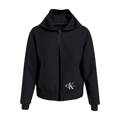 блуза,дамски,блузи,calvin,klein,j20j219751,full,zip,sweatshirt,black