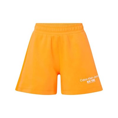 къси,панталони,дамски,панталони,calvin,klein,j20j221054,sweat,shorts,orange