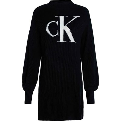 рокля,дамски,поли,и,рокли,calvin,klein,j20j222294,long,sleeve,short,dress,black