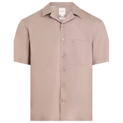 риза,с,къс,ръкав,мъжки,ризи,calvin,klein,k10k114179,short,sleeve,shirt,beige