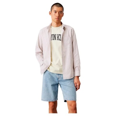 риза,с,дълъг,ръкав,мъжки,ризи,calvin,klein,k10k114445,long,sleeve,shirt,beige