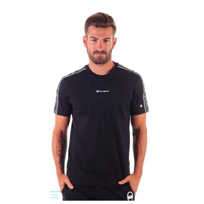 тениска,мъжки,тениски,champion,214229,camiseta,short,sleeve,t,shirt,black
