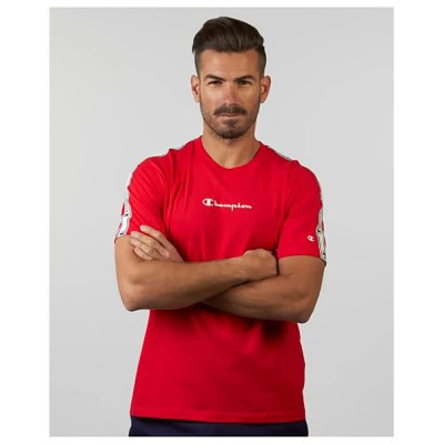 тениска,мъжки,тениски,champion,217189,short,sleeve,t,shirt,red,(red)