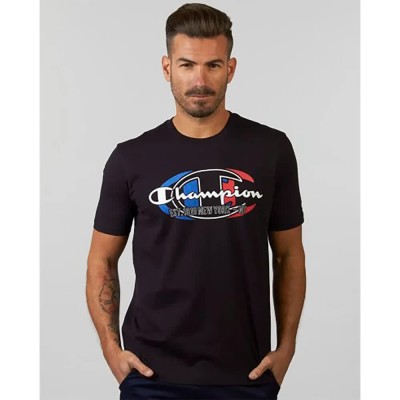 тениска,мъжки,тениски,champion,217279,short,sleeve,t,shirt,black,(black)