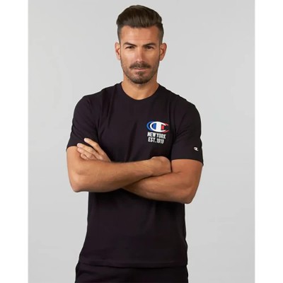тениска,мъжки,тениски,champion,217281,short,sleeve,t,shirt,black,(black)