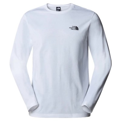 тениска,мъжки,тениски,дамски,тениски,the,north,face,simple,dome,long,sleeve,t,shirt,white,(tnf,white)