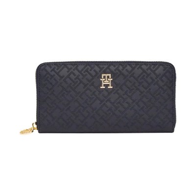 портфейли,и,портмонета,tommy,hilfiger,aw0aw17258,woman,wallet,grey,(blue)