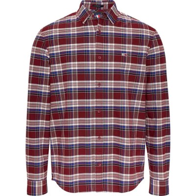 риза,с,дълъг,ръкав,мъжки,ризи,tommy,hilfiger,dm0dm19648,long,sleeve,shirt,red
