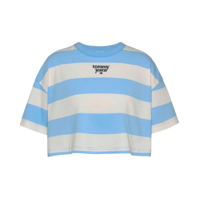 фланелка,с,къс,ръкав,дамски,топове,tommy,hilfiger,dw0dw18799,short,sleeve,top,blue,(blue)