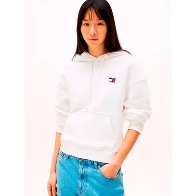 суичър,дамски,блузи,tommy,hilfiger,dw0dw19414,hoodie,white