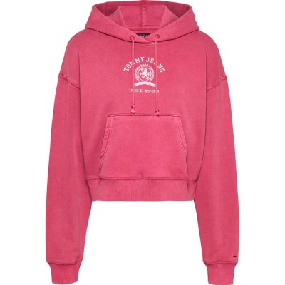 суичър,дамски,блузи,tommy,hilfiger,dw0dw20311,hoodie,pink,(red)