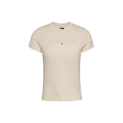 тениска,дамски,тениски,tommy,hilfiger,dw0dw20315,short,sleeve,t,shirt,beige