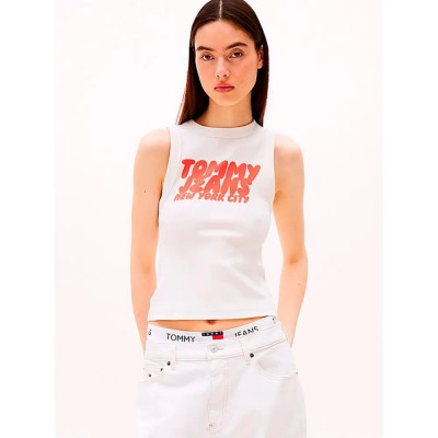 тениска,дамски,тениски,tommy,hilfiger,dw0dw21339,sleeveless,t,shirt,white