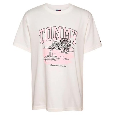 тениска,дамски,тениски,tommy,hilfiger,dw0dw21343,short,sleeve,t,shirt,white