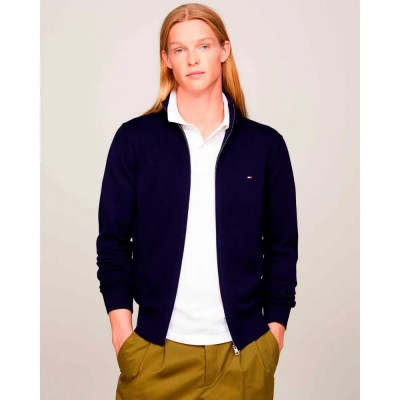 жилетка,мъжки,пуловери,tommy,hilfiger,mw0mw28050,cardigan,blue