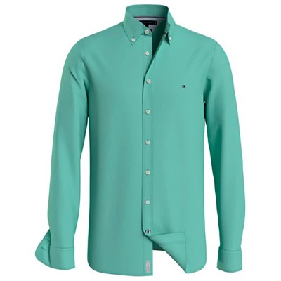 риза,с,дълъг,ръкав,мъжки,ризи,tommy,hilfiger,mw0mw30675,long,sleeve,shirt,green