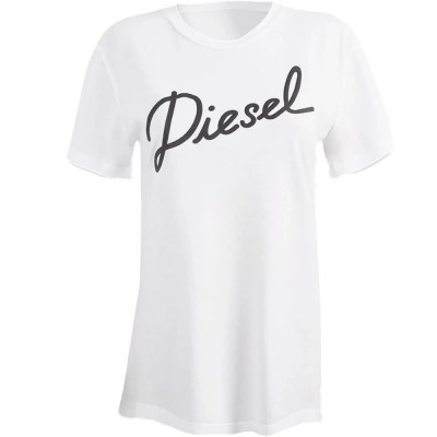 тениска,дамски,тениски,diesel,00sl2t0rczj,short,sleeve,t,shirt,white,(white)