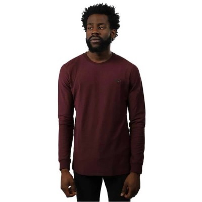 тениска,мъжки,тениски,diesel,diego,a,r,hd,long,sleeve,t,shirt,red,(burgundy)