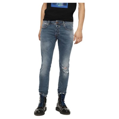 дънки,мъжки,панталони,diesel,sleenker,00s7vg085ah,jeans,blue