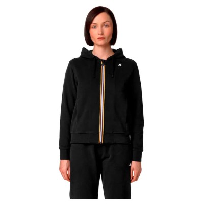 поларена,блуза,дамски,блузи,k,way,deline,fleece,peach,full,zip,sweatshirt,black,(black)
