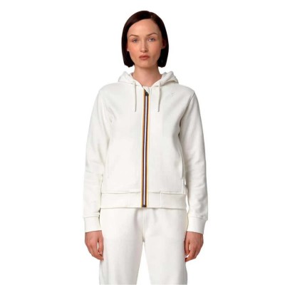 поларена,блуза,дамски,блузи,k,way,deline,fleece,peach,full,zip,sweatshirt,white